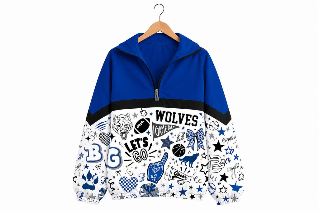 varsity doodle scuba jackets