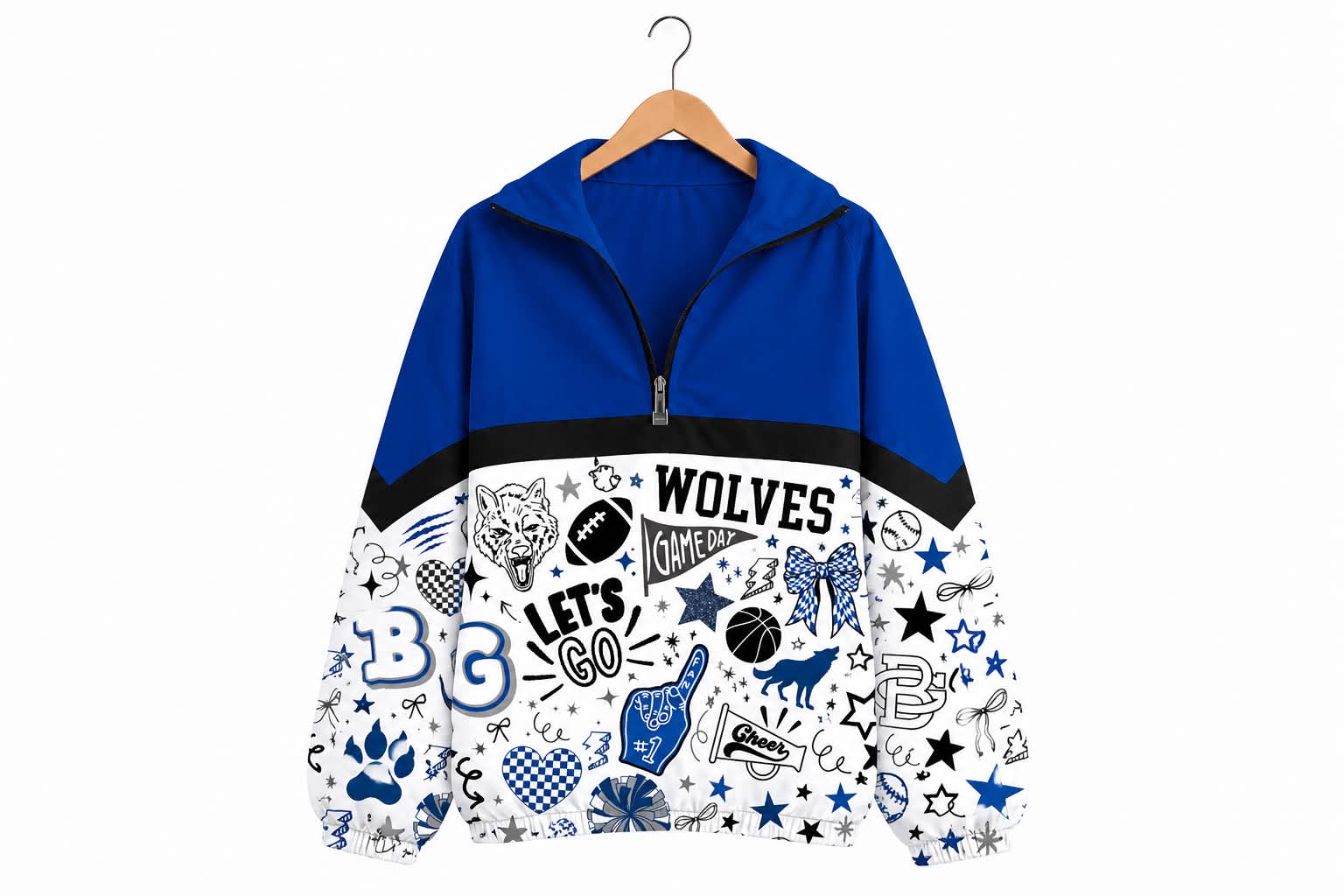 varsity doodle scuba jackets