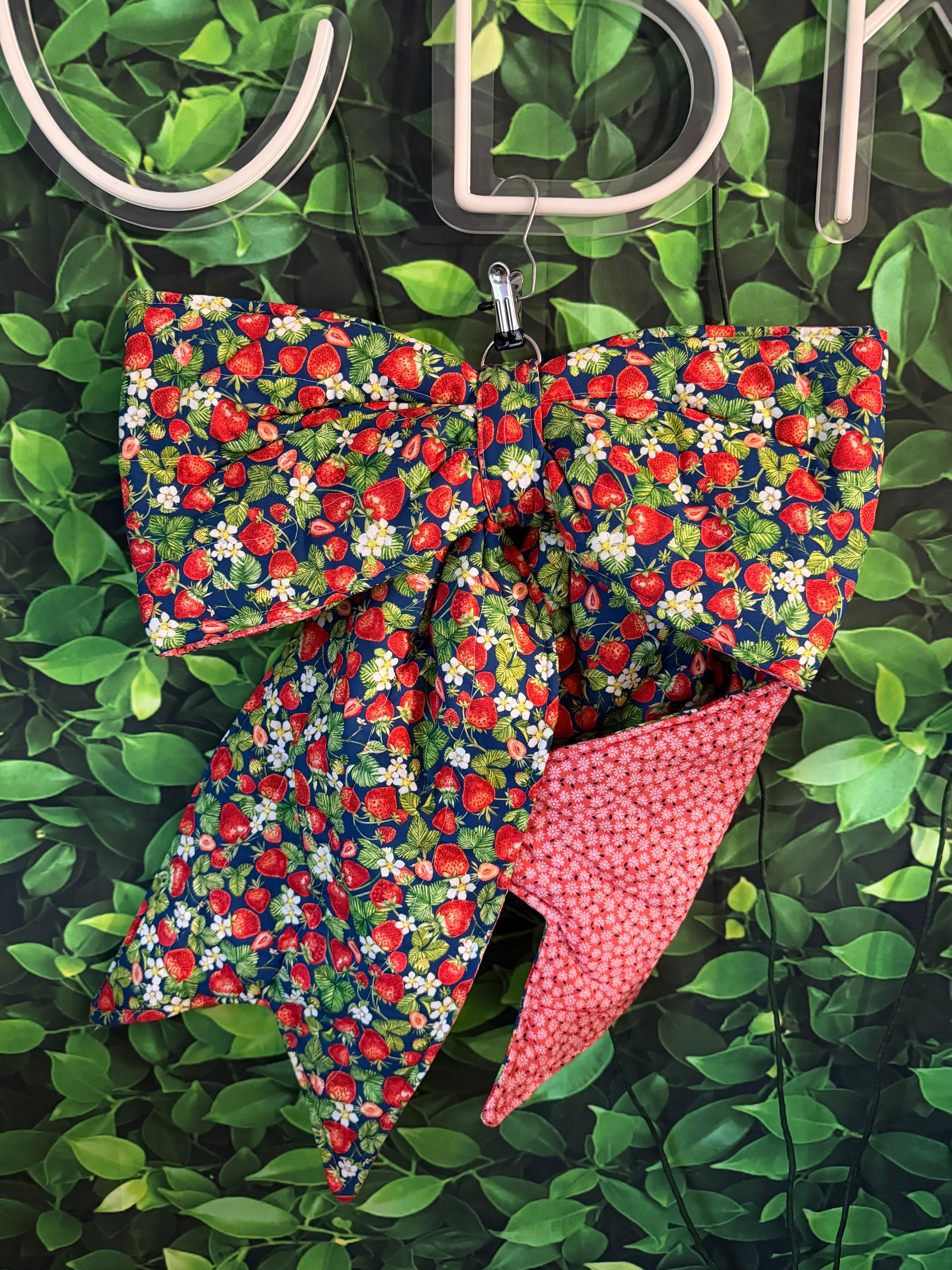 quilted reversable door bow