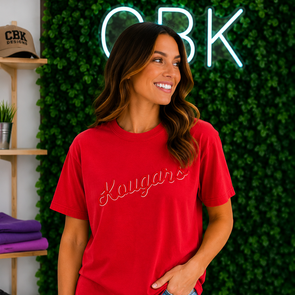Kougars double satin red T