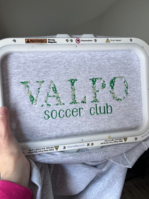 Valparaiso Soccer Club Floral Crewneck
