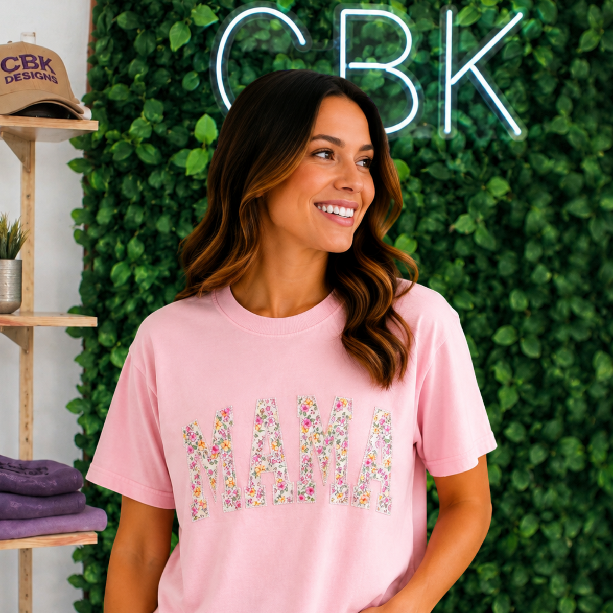 MAMA pink floral
