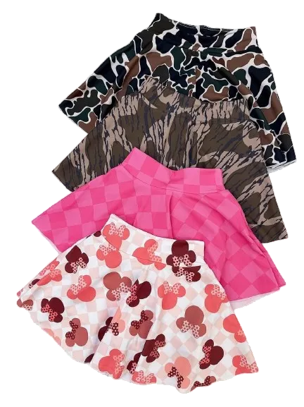 custom girls and womens skort